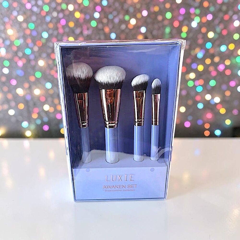 Luxie Dreamcatcher Awaken Face and Eye Brush Set Of 4 New In Box